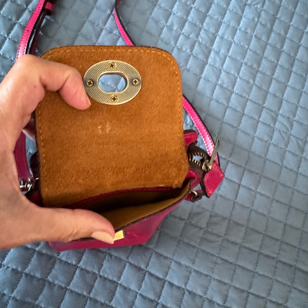 Patricia Nash Leather Pink Crossbody Bag - Picture 6 of 9